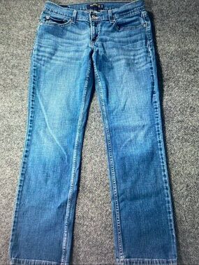 Flying Monkey Wide Leg Flare Jeans in Medium Blue